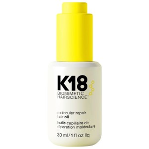 K18 Biomimetic Hairscience Molecular Repair Hair Oil 1 oz / 30 mL Frizz Control Shine Damage Repair Heat Protection