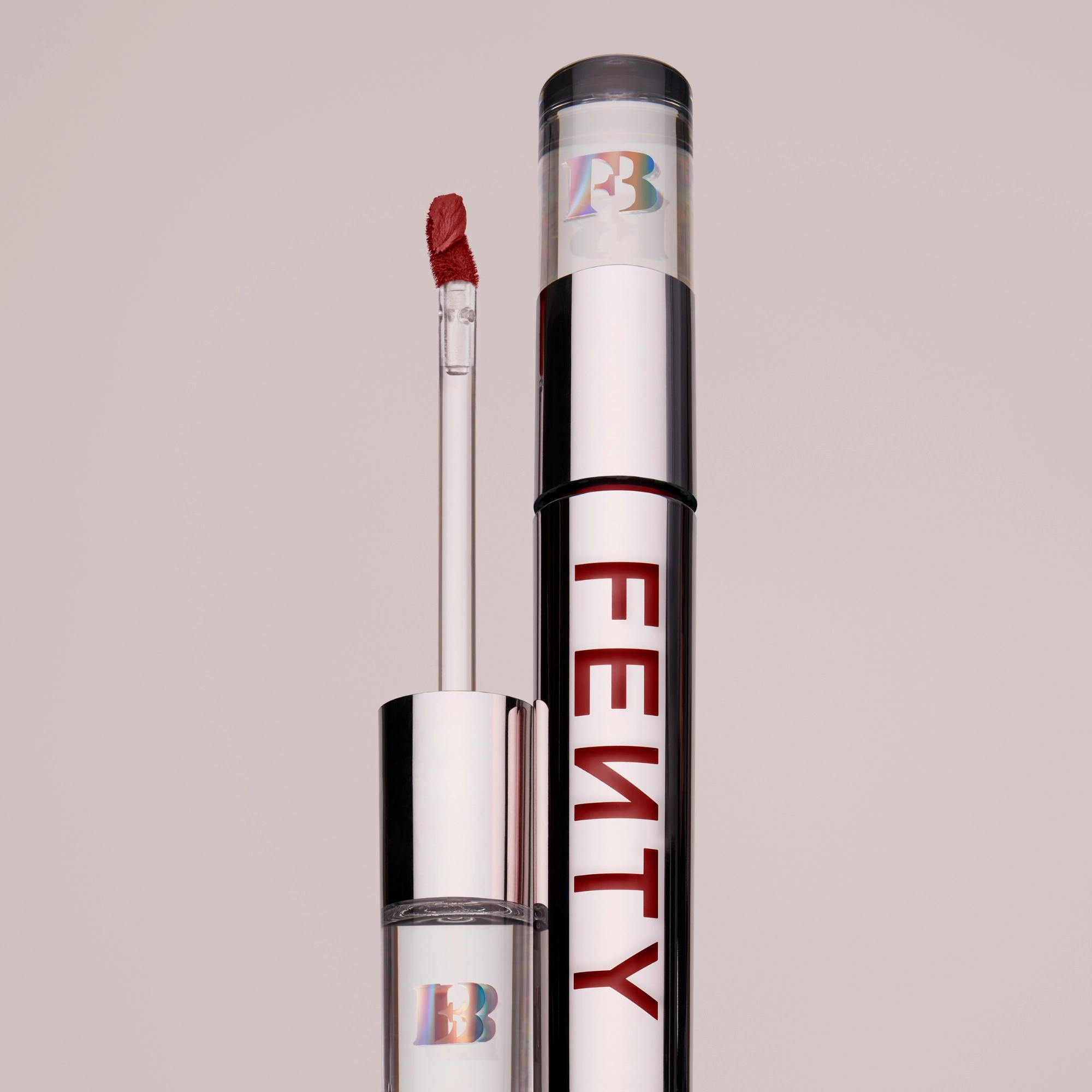 Fenty Beauty by Rihanna Fenty Icon Velvet Liquid Lipstick - H.B.I.C. Deep Garnet Red - Image 6