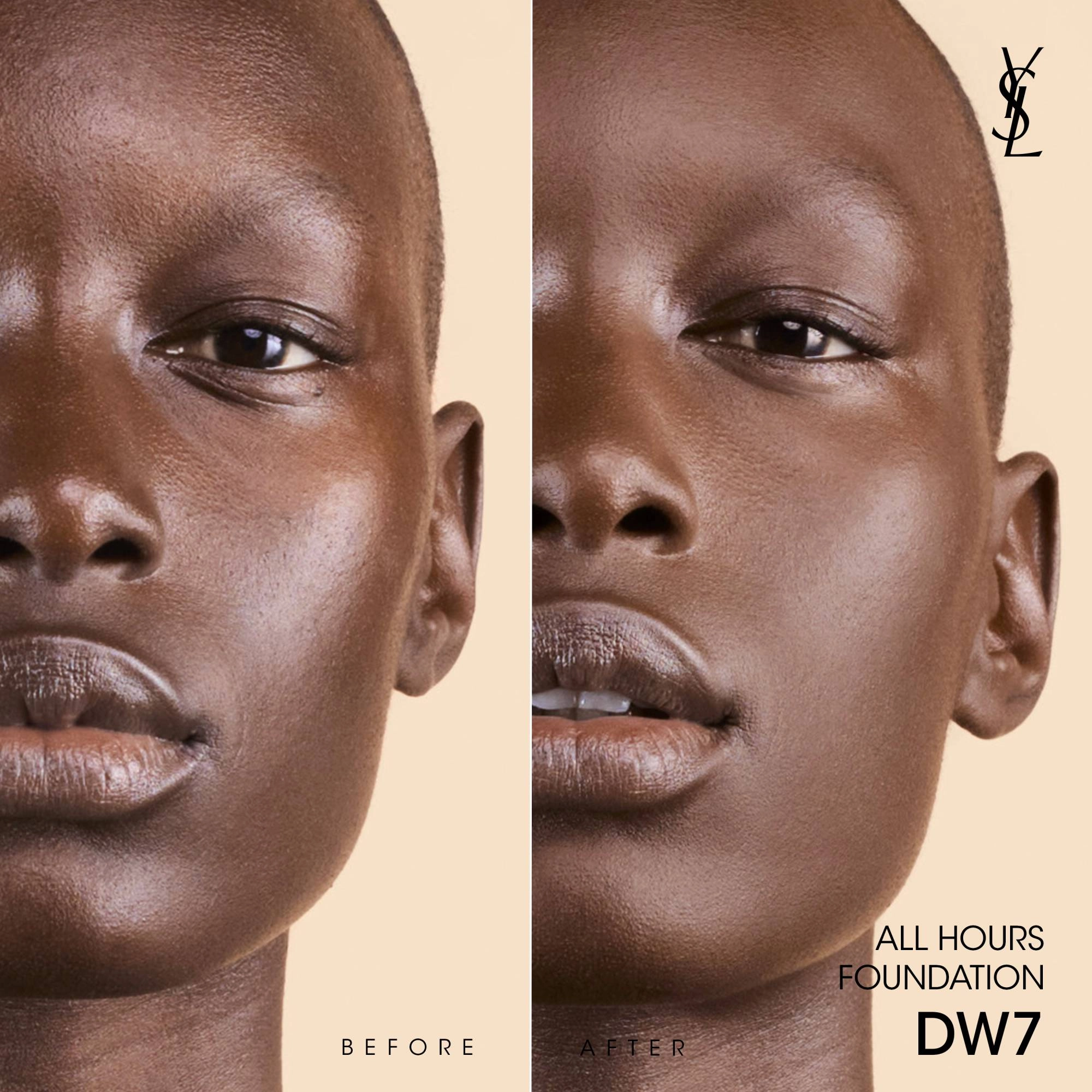 Yves Saint Laurent All Hours Foundation Color: DW7 - Deep Warm 7 - Image 4