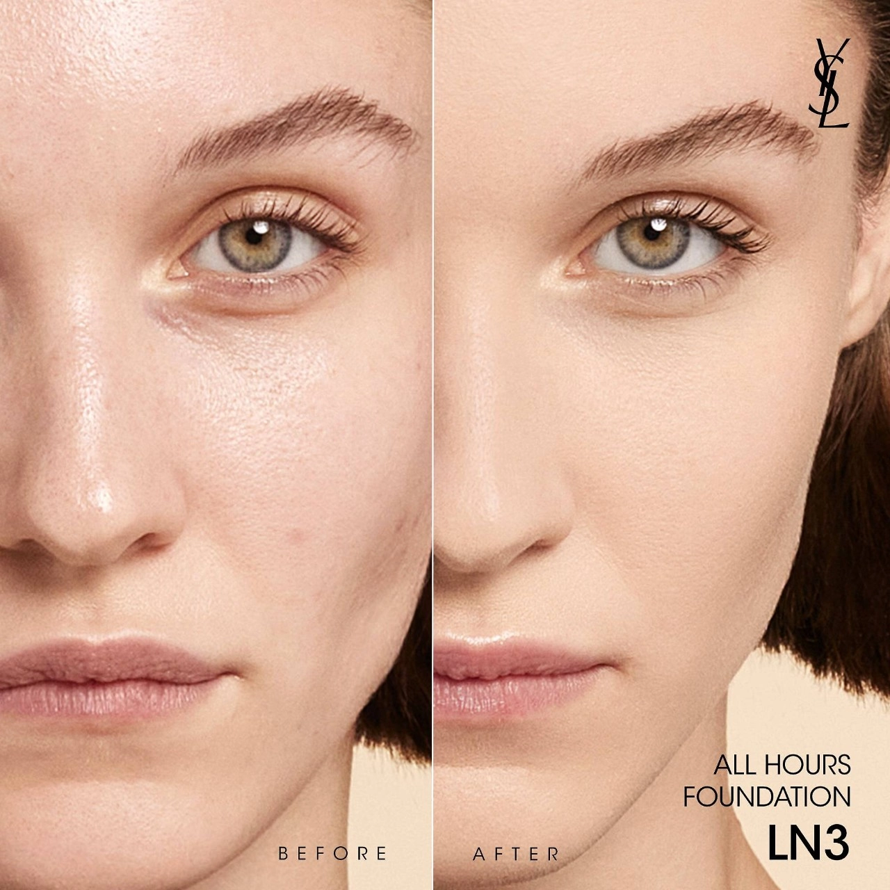 Yves Saint Laurent All Hours Foundation Color: LN3 - Light Neutral 3 - Image 4