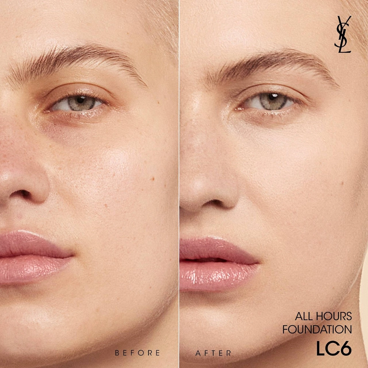 Yves Saint Laurent All Hours Foundation Color: LC6 - Light Cool 6 - Image 4