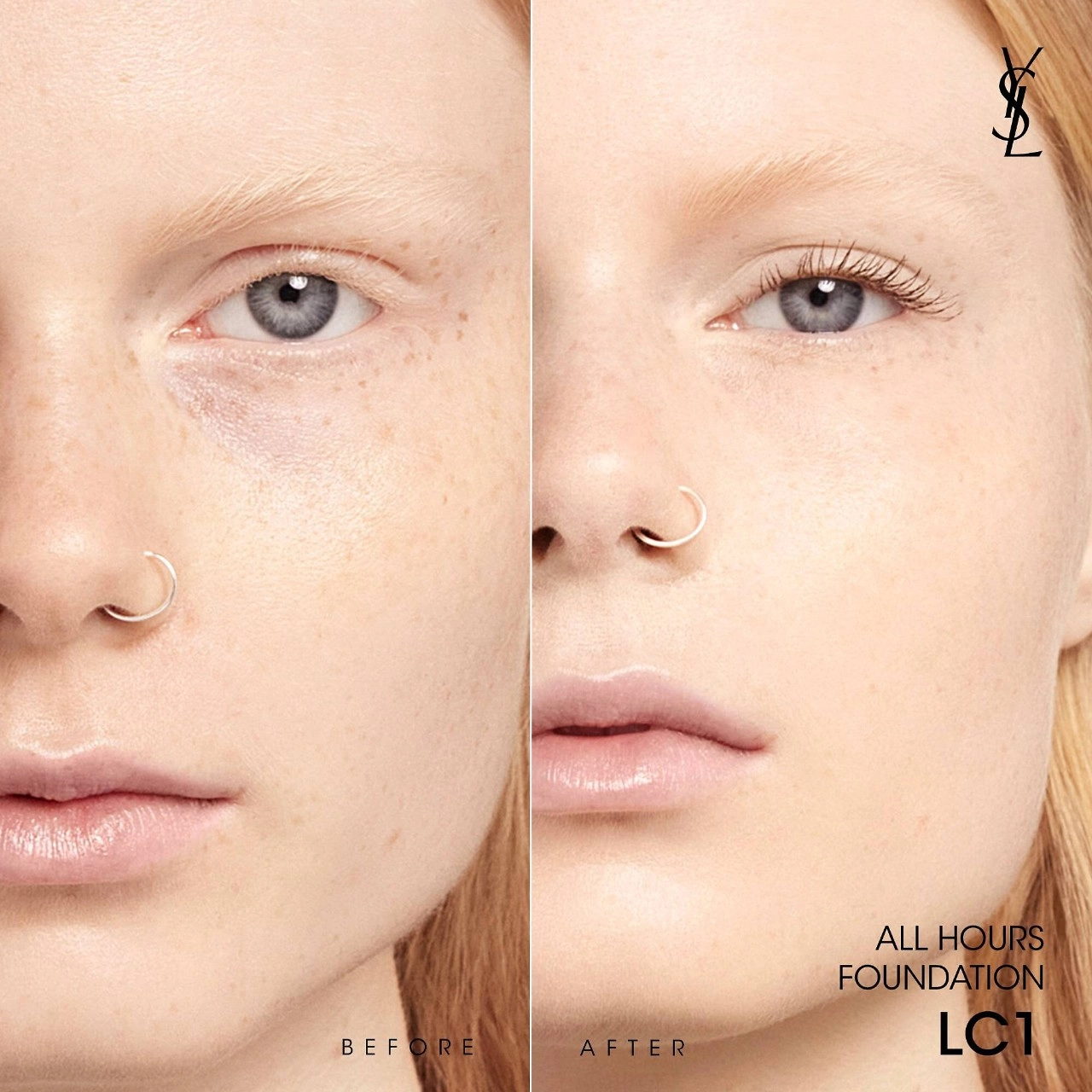 Yves Saint Laurent All Hours Foundation Color: LC1 - Light Cool 1 - Image 4