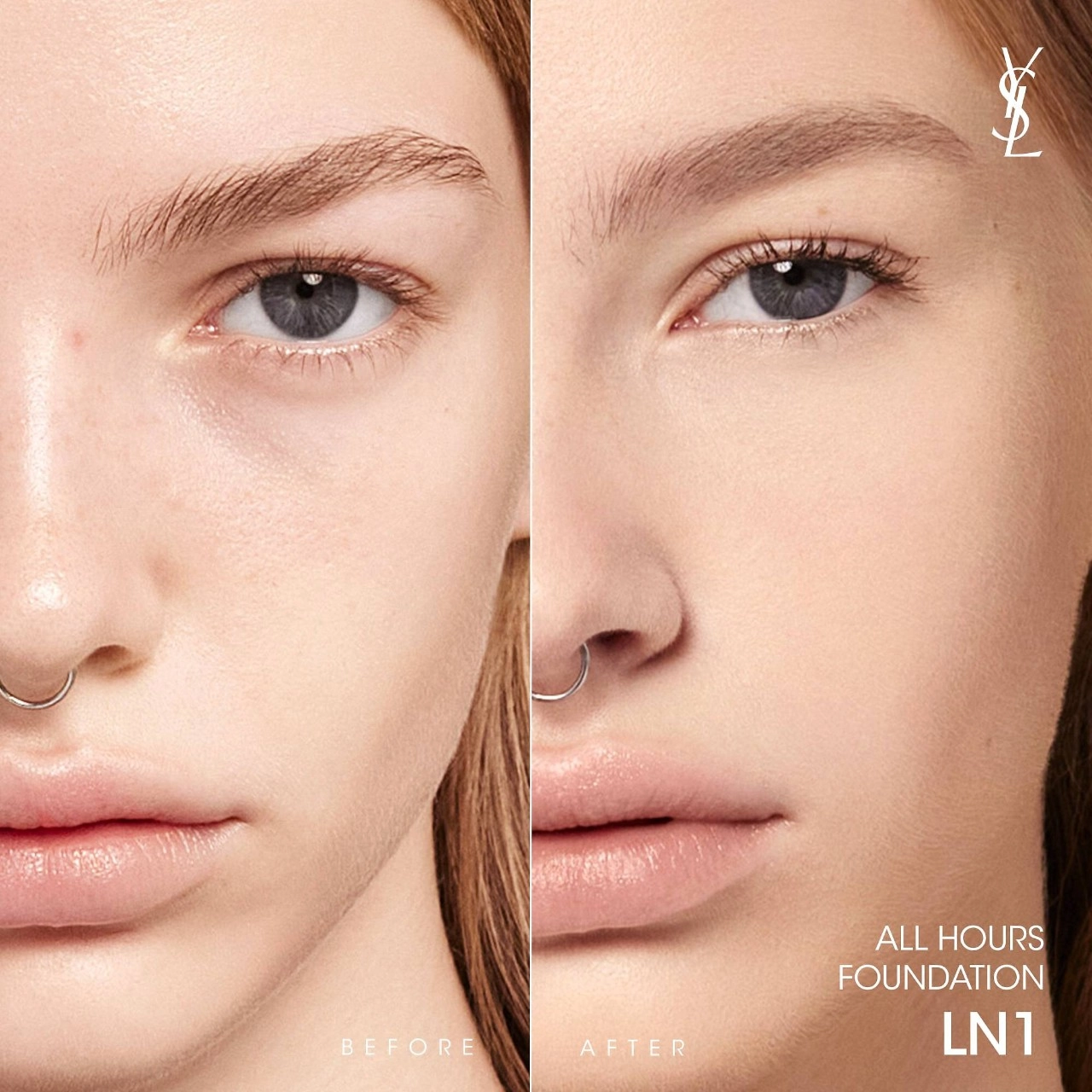 Yves Saint Laurent All Hours Foundation LN1 - Light Neutral 1 Full Coverage Matte Finish - Image 4
