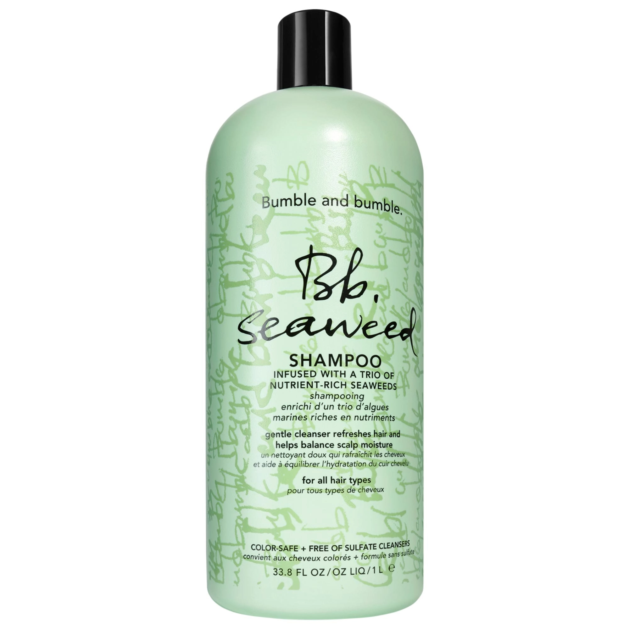 Bumble and bumble Seaweed Shampoo 33.3 oz / 1000 ml Vegan Sulfate-Free for All Hair Types