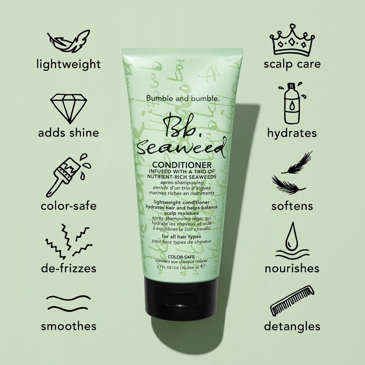 Bumble and bumble Seaweed Conditioner 33.3 oz / 1000 ml Vegan for All Hair Types - Image 9