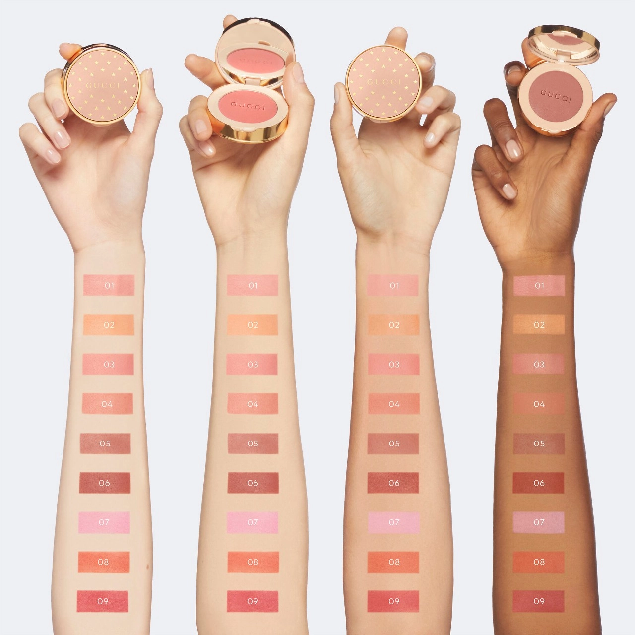 Gucci Luminous Matte Beauty Blush 07 - True Pink Hyaluronic Acid Pressed Powder - Image 6