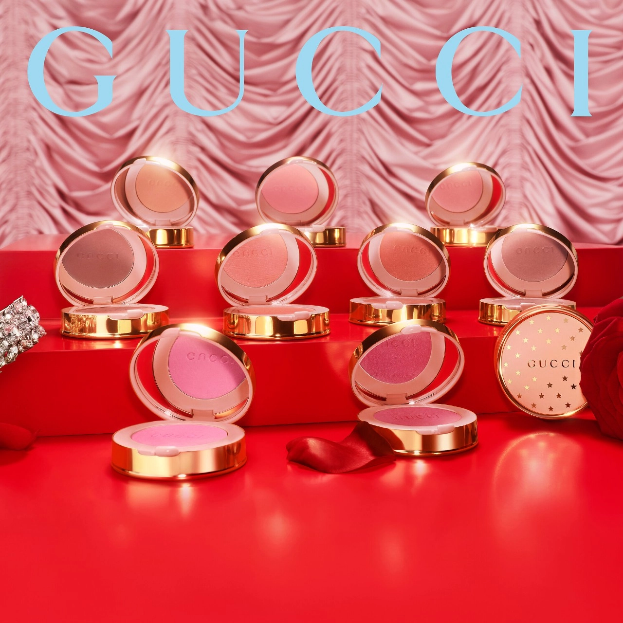 Gucci Luminous Matte Beauty Blush 07 - True Pink Hyaluronic Acid Pressed Powder - Image 8