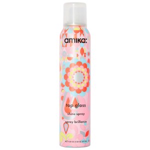 Amika Top Gloss Shine Spray Size: 4.8 oz / 200 mL Vegan Clean + Planet Positive Frizz UV Protection Increases Shine