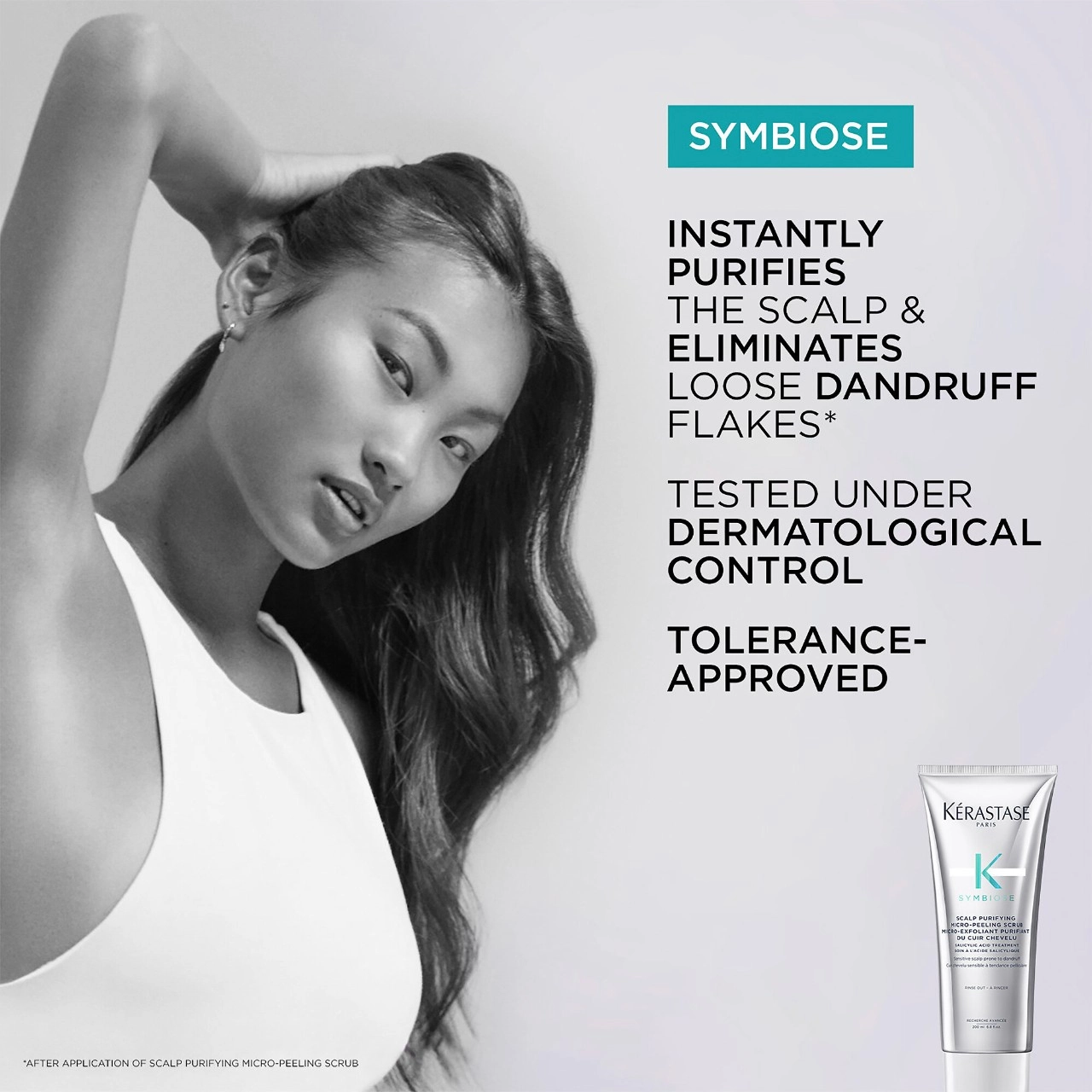 Kérastase Symbiose Scalp Purifying Micro-Peeling Scrub 6.8 oz / 200 mL Hydrating Fresh Scent All Hair Types - Image 5
