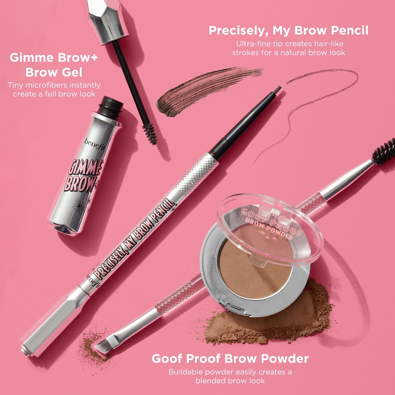 Benefit Cosmetics Goof Proof Brow-Filling Powder - Shade 4.5 Deep Brown - Image 7