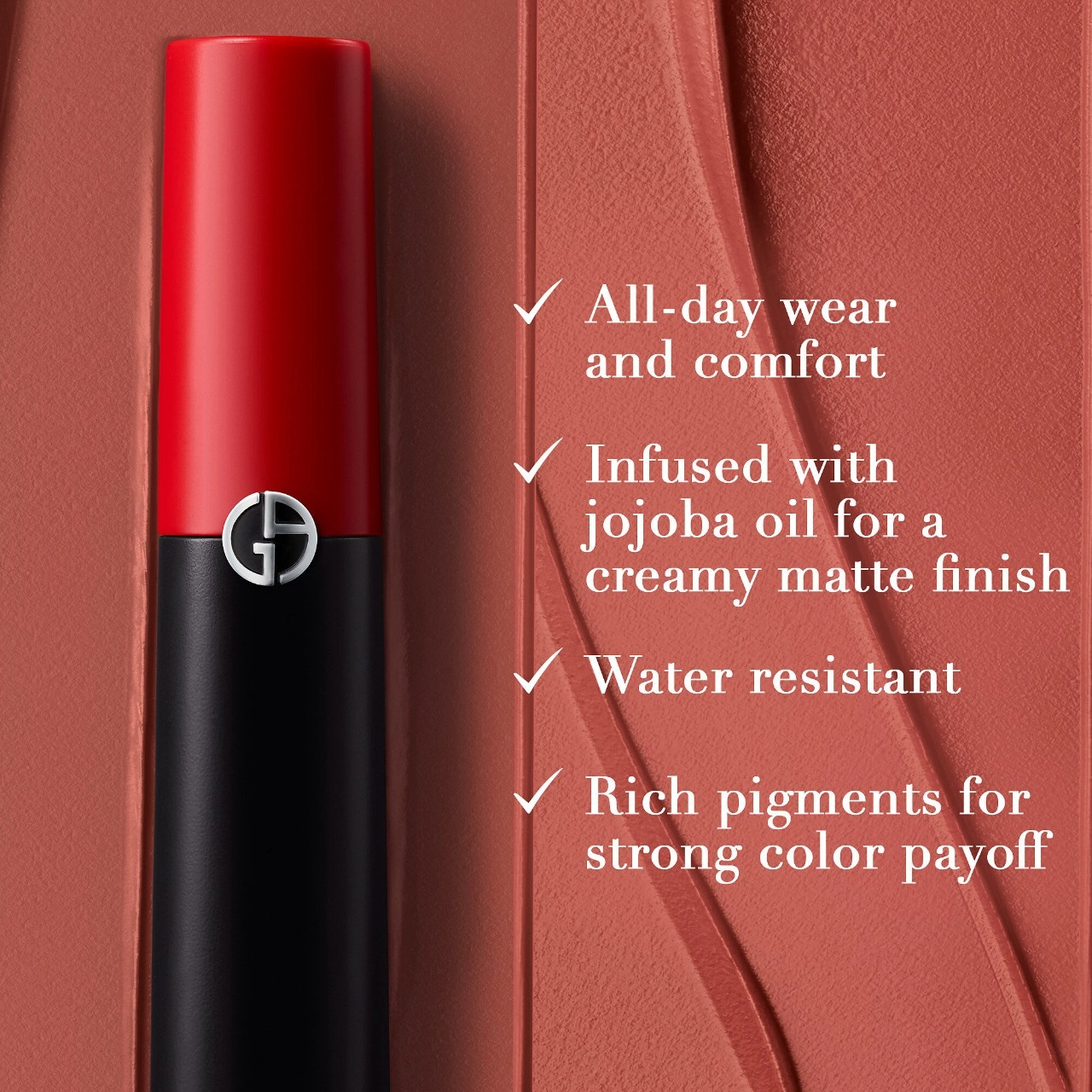 Armani Beauty Lip Power Matte Long Lasting Lipstick 111 True - Nude Pink - Image 5