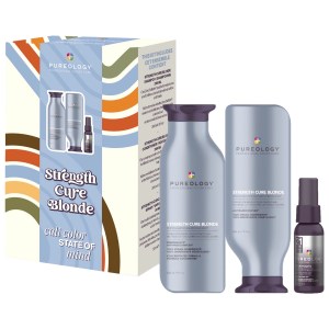 Pureology Strength Cure Blonde Spring Kit - Toning Formula for Brighter, Stronger, and Healthier Blond Hair
