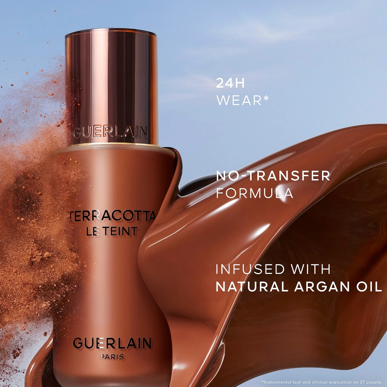 GUERLAIN Terracotta Le Teint Healthy Glow Foundation 9N - Dark Skin with Neutral Beige Undertones - Image 6