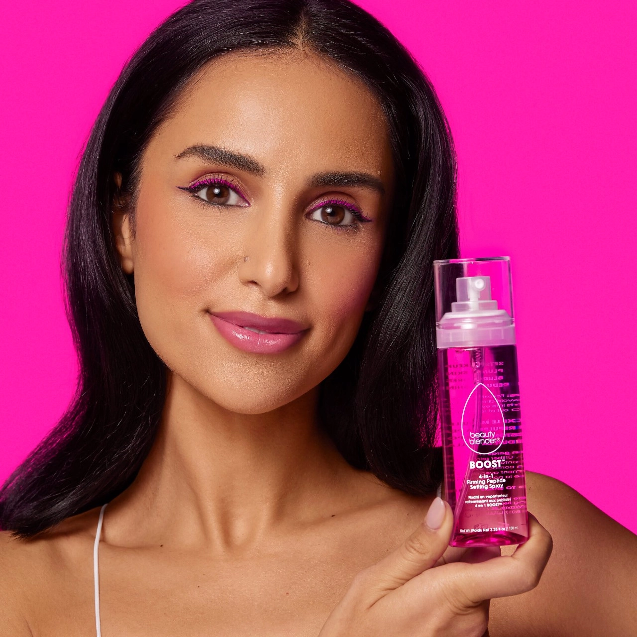 beautyblender BOOST™ 4-in-1 Firming Peptide 18-hour Setting Spray 3.38 oz / 100 mL Radiant Finish - Image 9