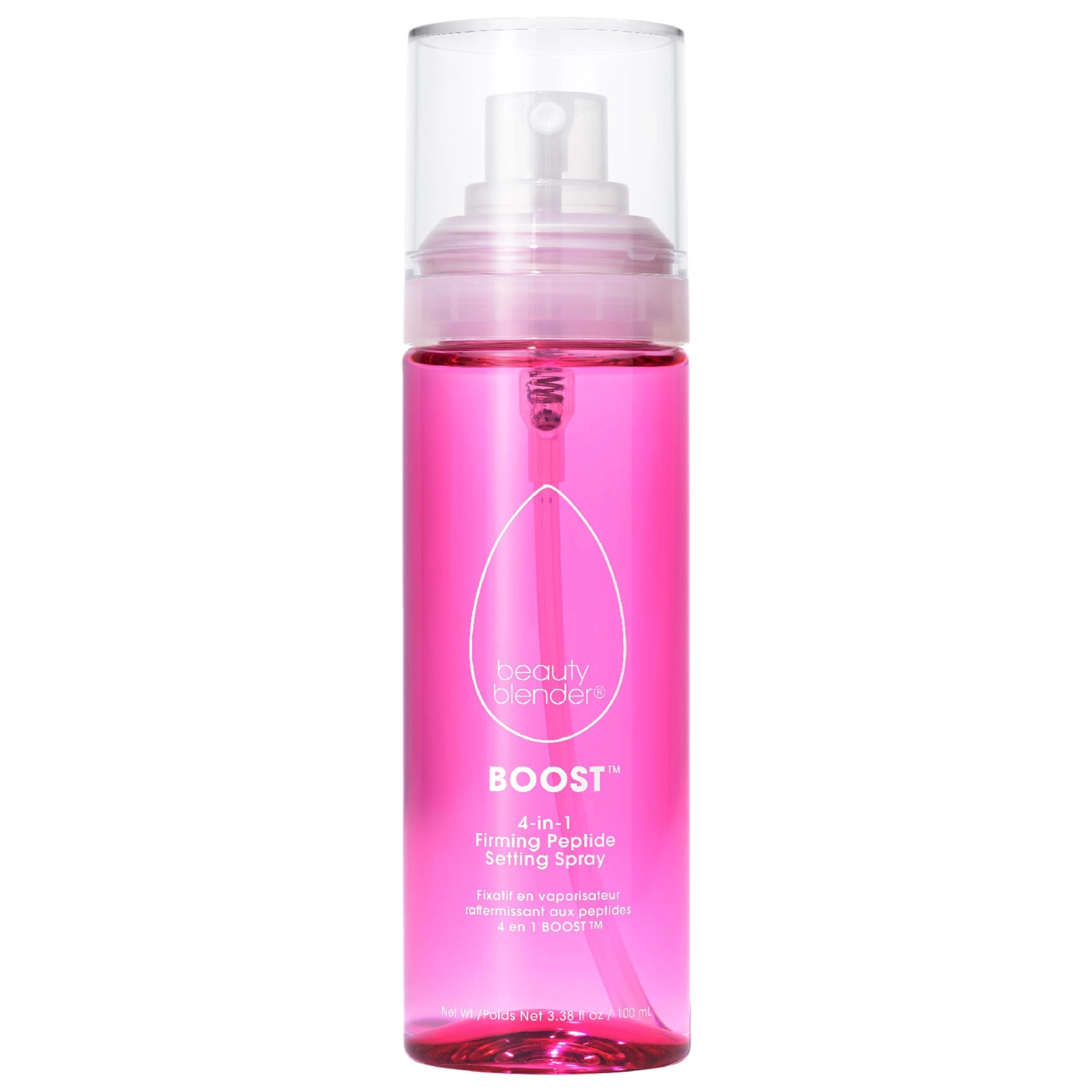 beautyblender BOOST™ 4-in-1 Firming Peptide 18-hour Setting Spray 3.38 oz / 100 mL Radiant Finish