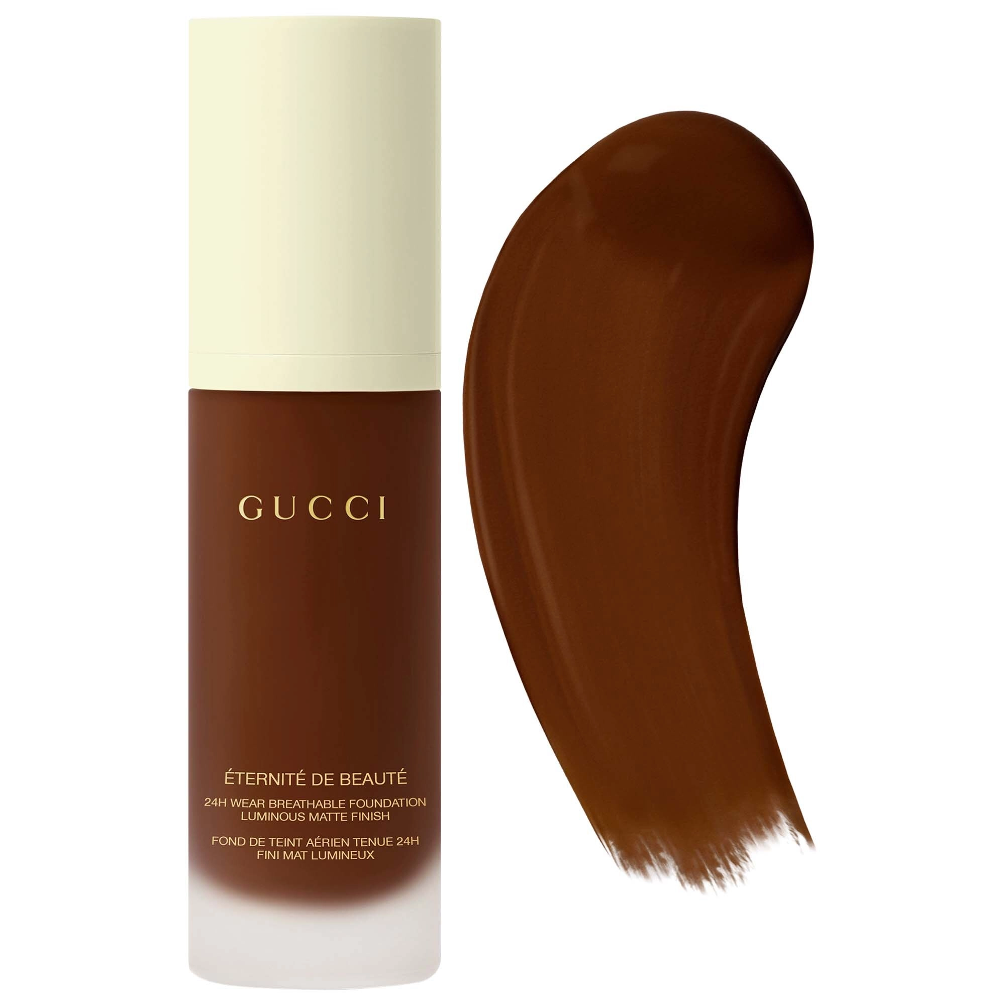 Gucci Éternité De Beauté 24 Hour Full Coverage Luminous Matte Finish Foundation 540N - Deep with Neutral Undertones