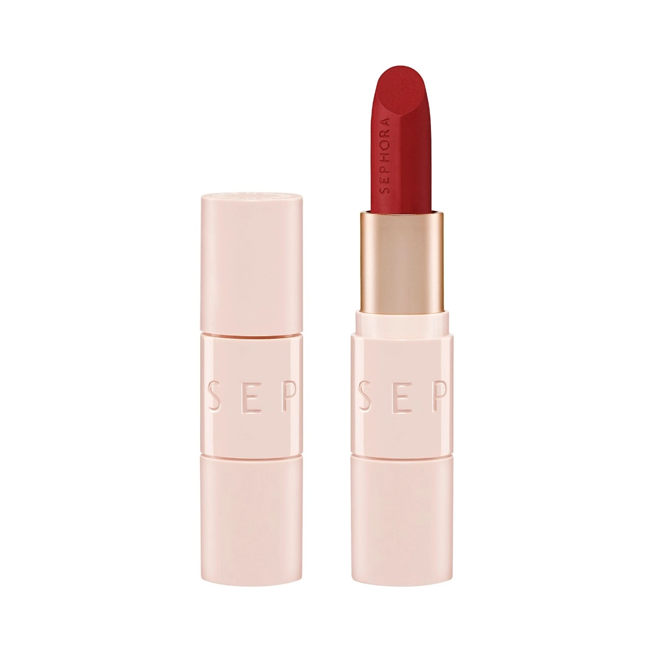 SEPHORA COLLECTION Matte Velvet Lipstick Color 18 Say It Louder - Red Vegan Stick Formula Matte Finish Long-Wearing Hyaluronic Acid