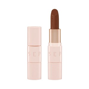 SEPHORA COLLECTION Matte Velvet Lipstick Color 22 Too Busy - Brown Vegan Stick Formula