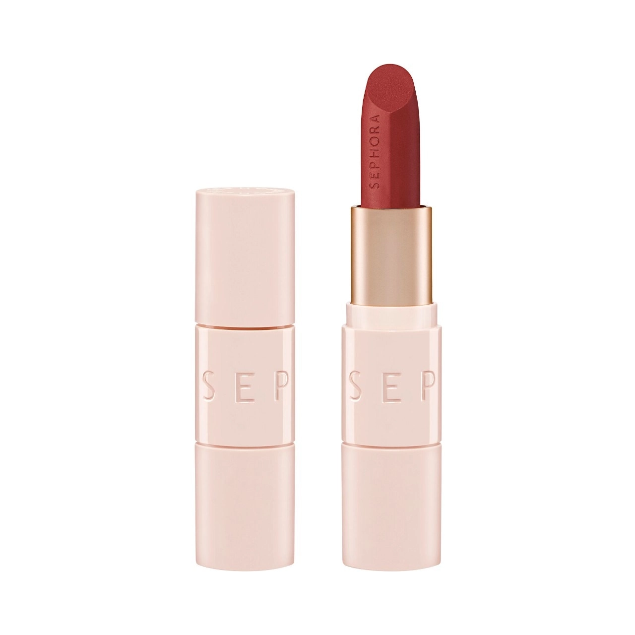 SEPHORA COLLECTION Matte Velvet Lipstick in 5 High Standards - Red, Pink Vegan Stick Formula Matte Finish Long-wearing Hyaluronic Acid