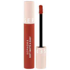 SEPHORA COLLECTION Soft Matte & Easy Liquid Lipstick Color: 8 Unbothered - Vibrant Coral