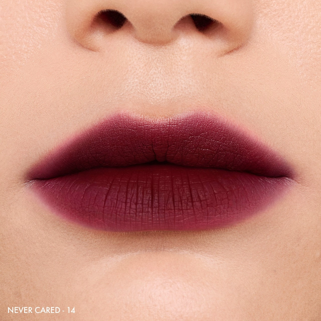 SEPHORA COLLECTION Soft Matte & Easy Liquid Lipstick Color: 14 Never Cared - Deep Plum - Image 2
