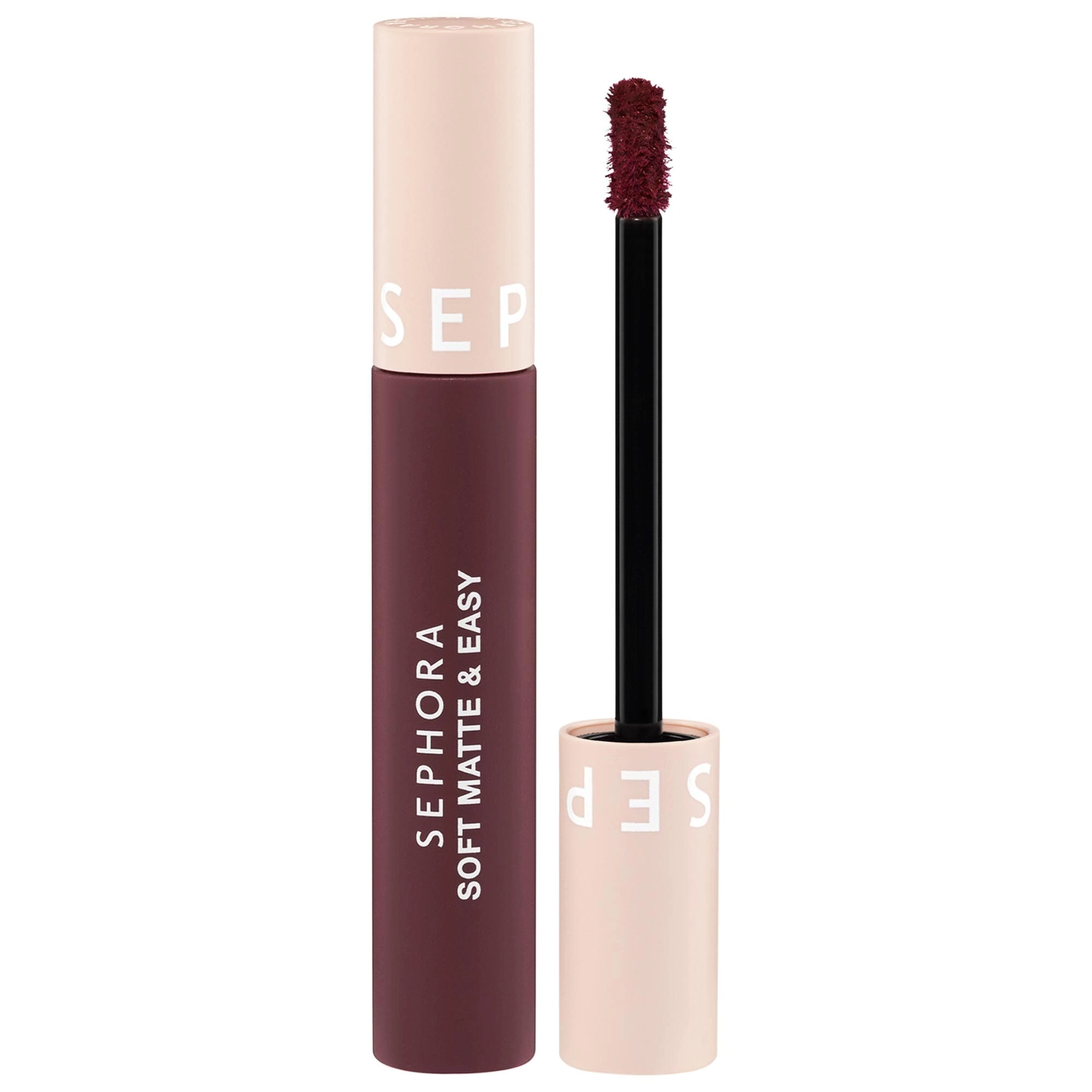 SEPHORA COLLECTION Soft Matte & Easy Liquid Lipstick Color: 14 Never Cared - Deep Plum