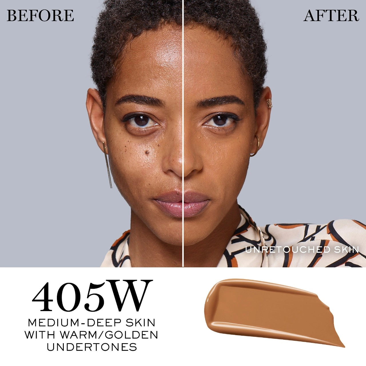 Lancôme Teint Idole Ultra 24H Long Wear Matte Foundation 405W - Medium-Deep, Warm/Golden Undertones - Image 2