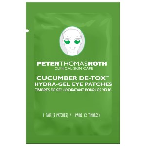 Peter Thomas Roth Cucumber De-Tox™ Hydra-Gel Eye Patches - Dark Circles, Anti-Aging, Hyaluronic Acid - 1 Pair / 2 Patches