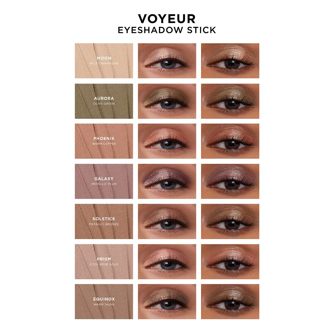 Hourglass Voyeur Eyeshadow Stick in Solstice - Metallic Bronze - Image 8