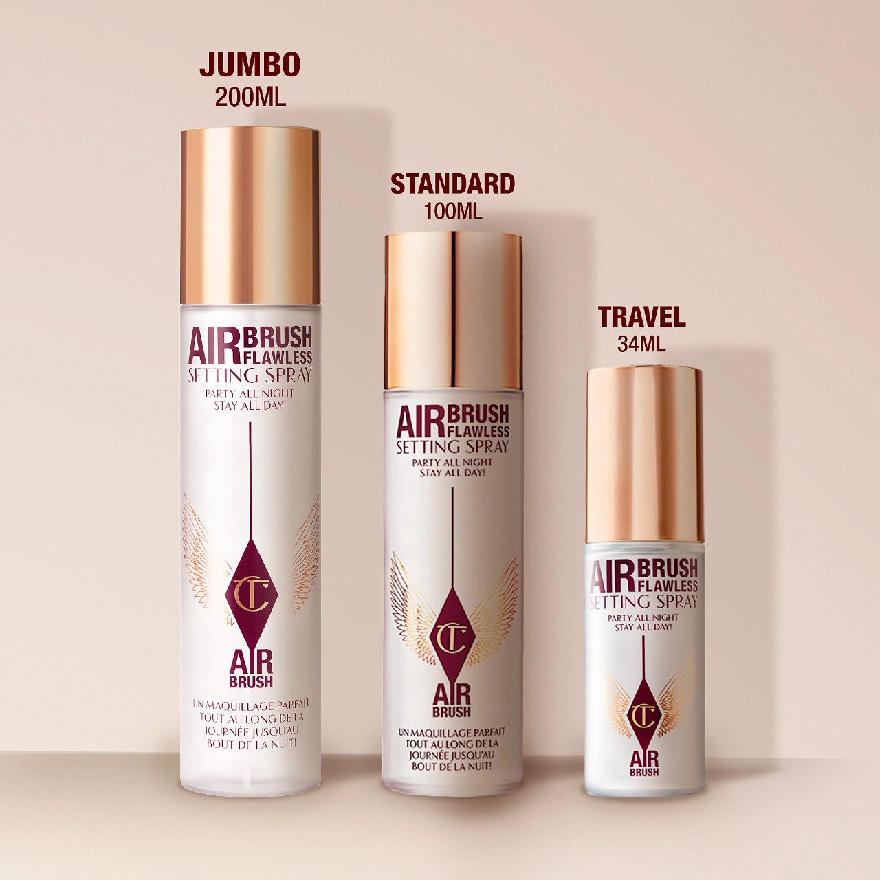 Charlotte Tilbury Jumbo Airbrush Flawless Setting Spray 6.7 oz / 200 ml Limited Edition Vegan - Image 3