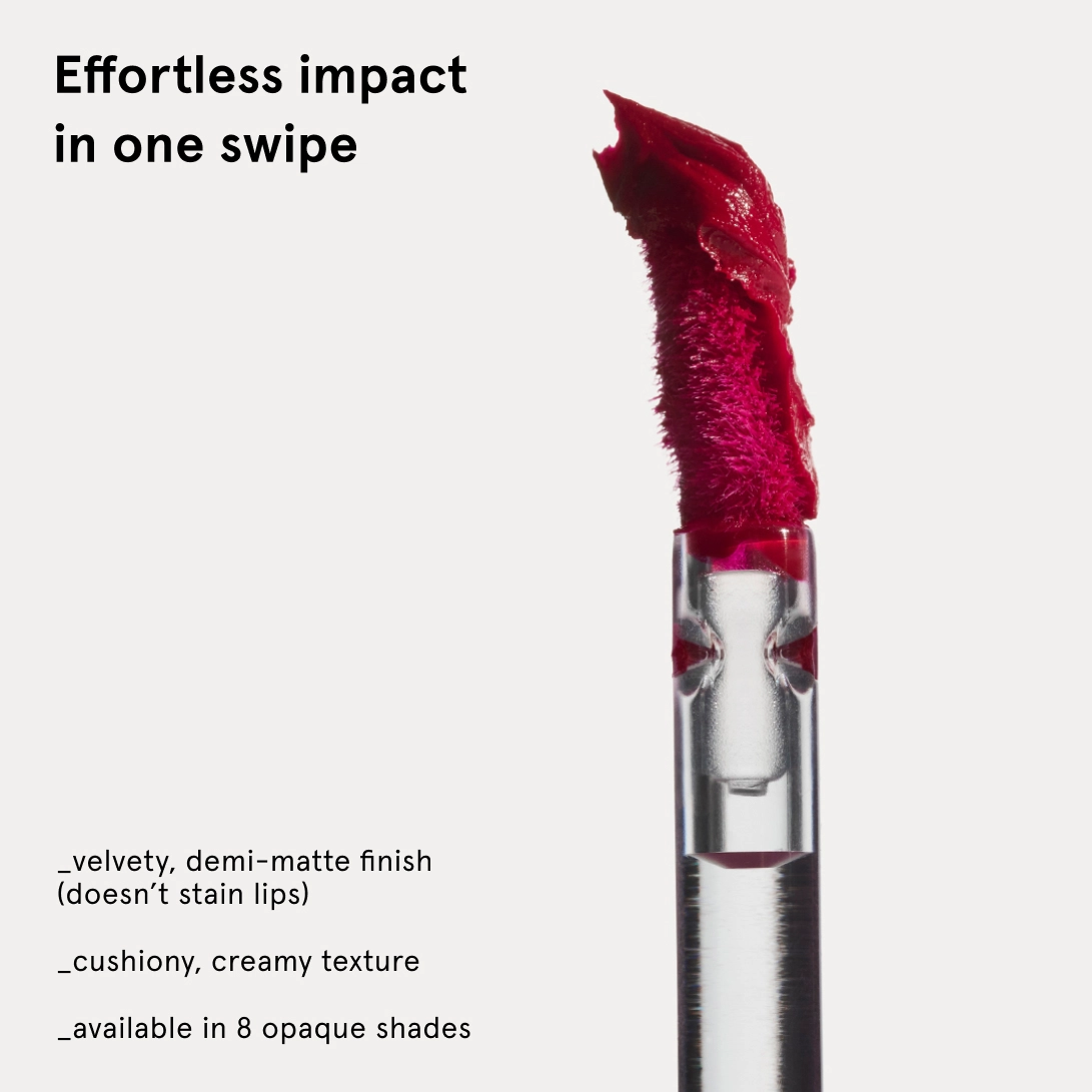 Glossier G Suit Soft Touch Lip Crème Color: Jet - Image 7
