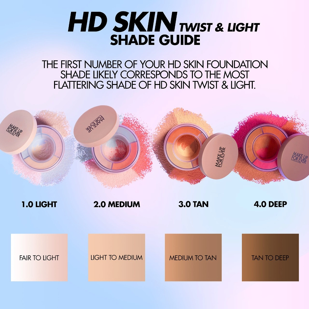 MAKE UP FOR EVER HD SKIN TWIST & LIGHT 24HR Luminous Finishing Powder Color: 3.0 Tan - Image 6
