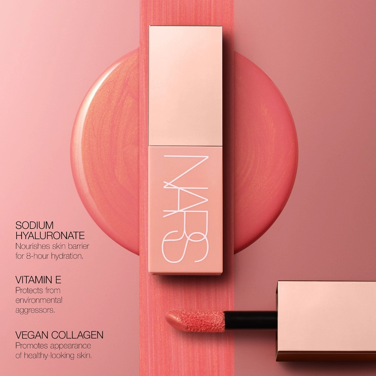 NARS Afterglow Liquid Blush - Insatiable Deep Plum Color - Image 4