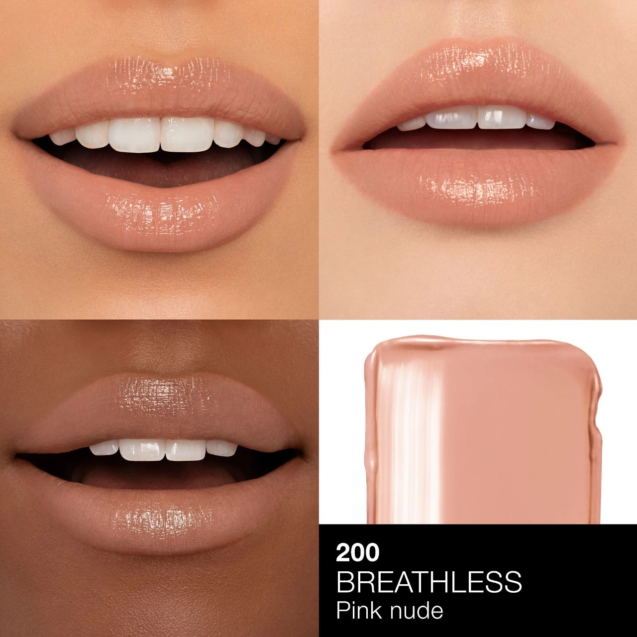 NARS Afterglow Sensual Shine Hydrating Lipstick Color: Breathless 200 - Pink Nude - Image 2