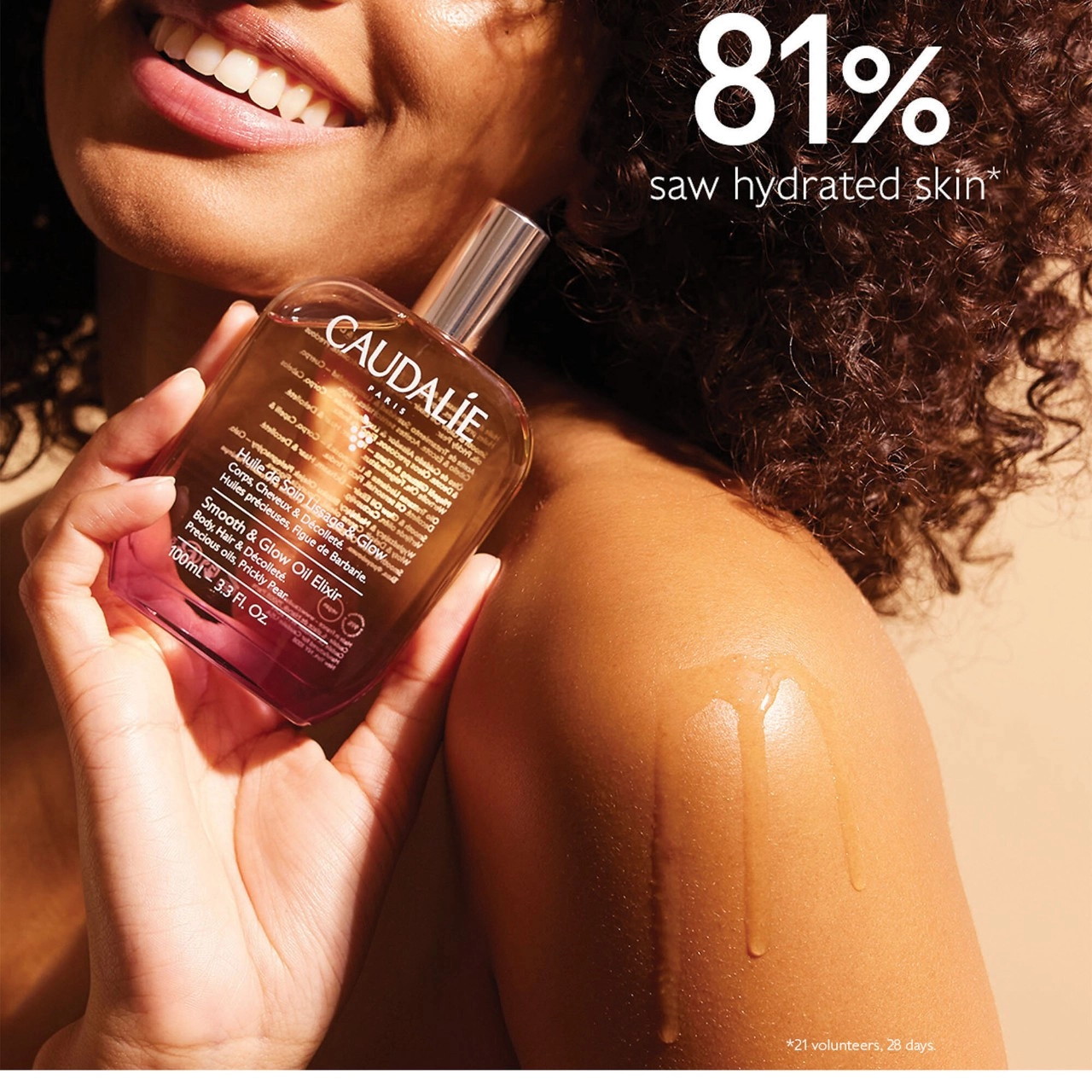 Caudalie Moisturizing Fig Body Oil Elixir 3.4 oz / 100 ml Warm & Spicy Scent - Image 2