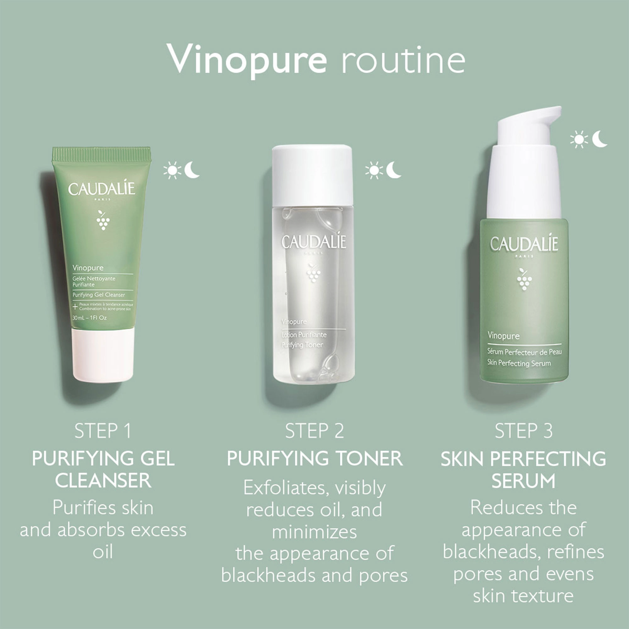 "Caudalie Vinopure Acne-Prone Skin Essentials Set" - Image 4