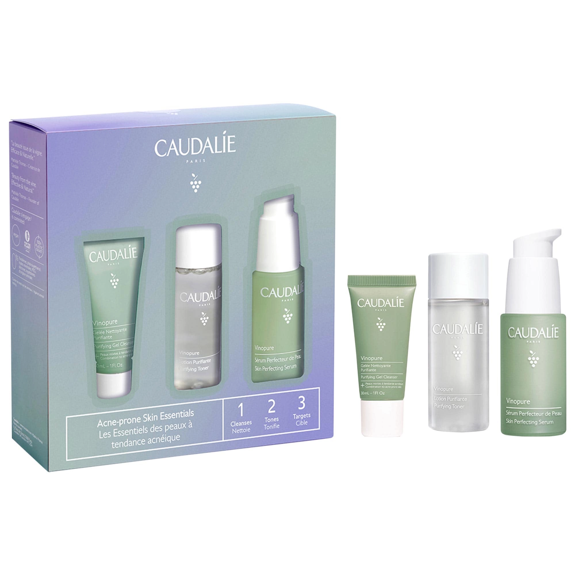 "Caudalie Vinopure Acne-Prone Skin Essentials Set"