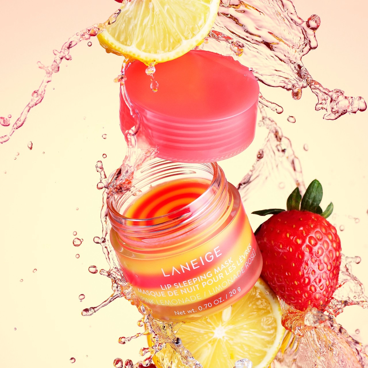 LANEIGE Lip Sleeping Mask Intense Hydration with Vitamin C - Pink Lemonade Swirl Limited Edition - Image 13
