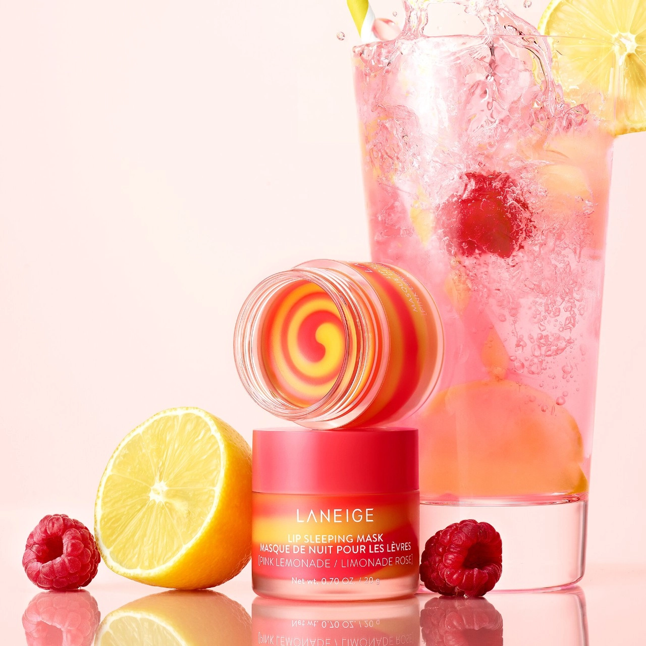 LANEIGE Lip Sleeping Mask Intense Hydration with Vitamin C - Pink Lemonade Swirl Limited Edition - Image 21