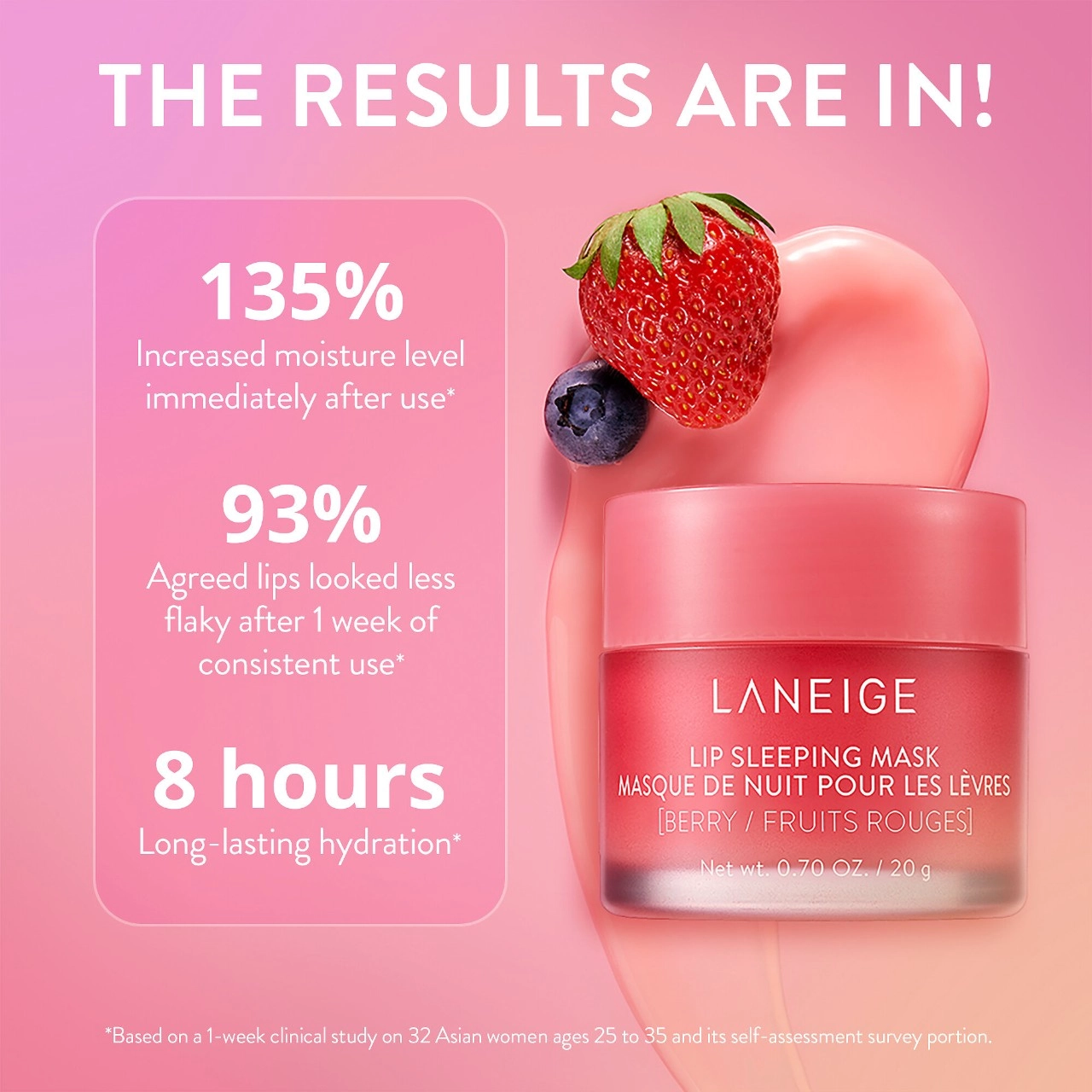 LANEIGE Lip Sleeping Mask Intense Hydration with Vitamin C - Pink Lemonade Swirl Limited Edition - Image 16