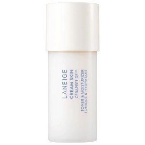 LANEIGE Mini Cream Skin Refillable Toner & Moisturizer with Ceramides and Peptides 1.69 oz / 50 ml