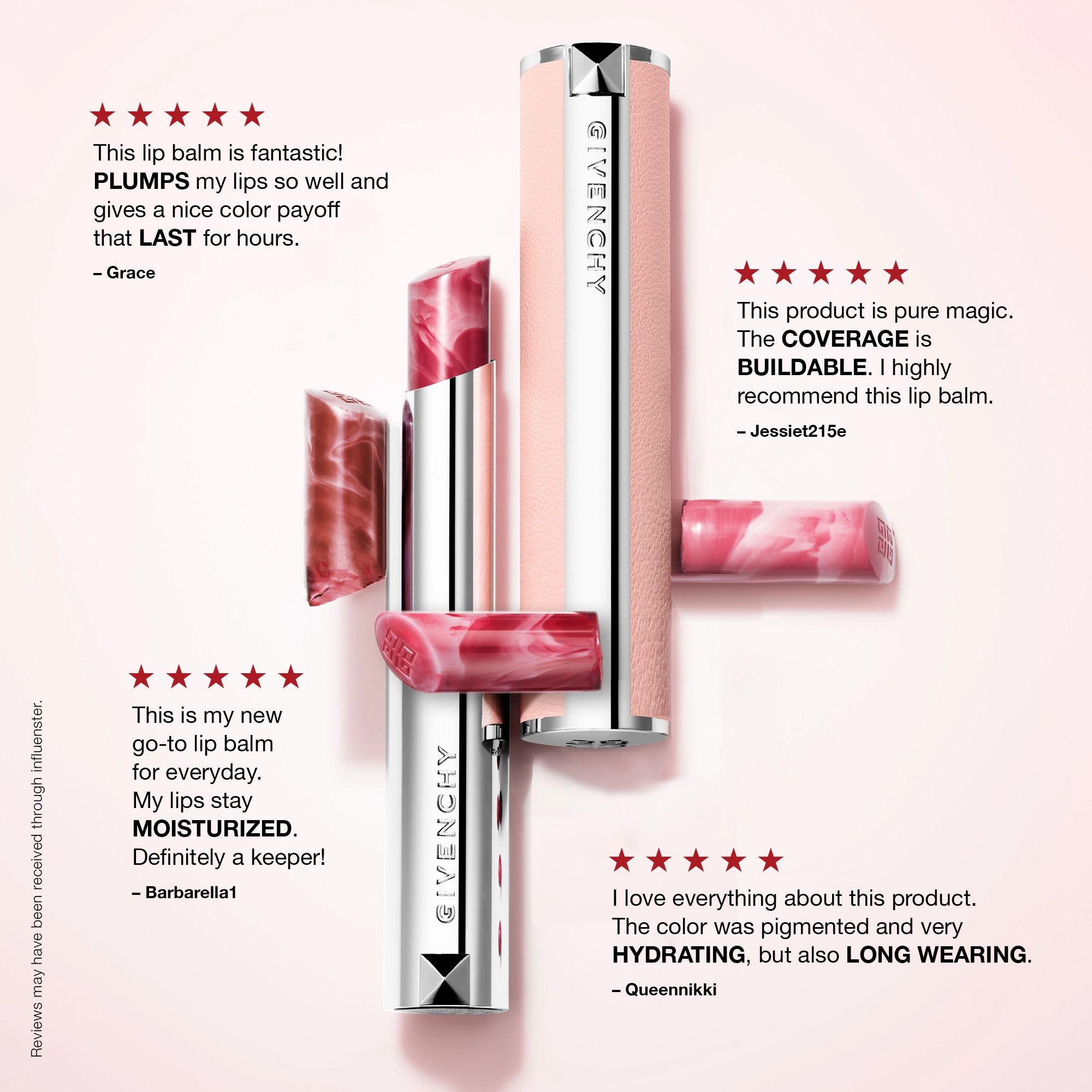 Givenchy Rose Perfecto Lip Balm 24H Hydration Color: 302 Warm Maple - Orangey Brick - Image 7