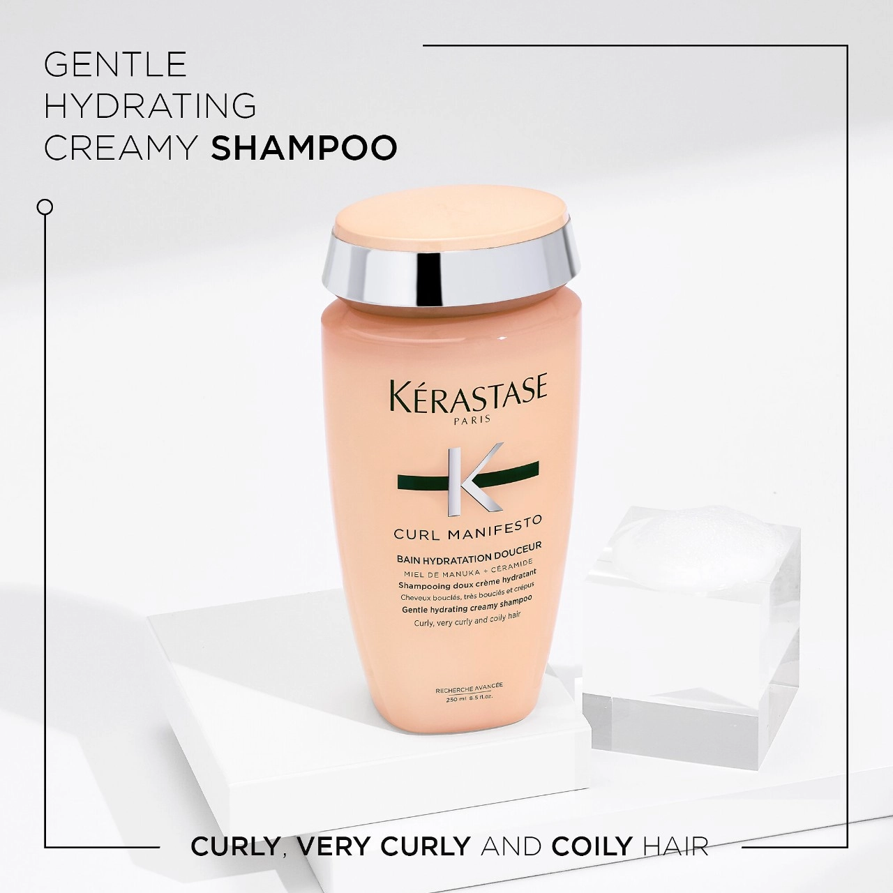 Kérastase Curl Manifesto Shampoo and Conditioner Duo for Curly Hair - Hydrating, Frizz-Reducing, and Shine-Enhancing - Image 2