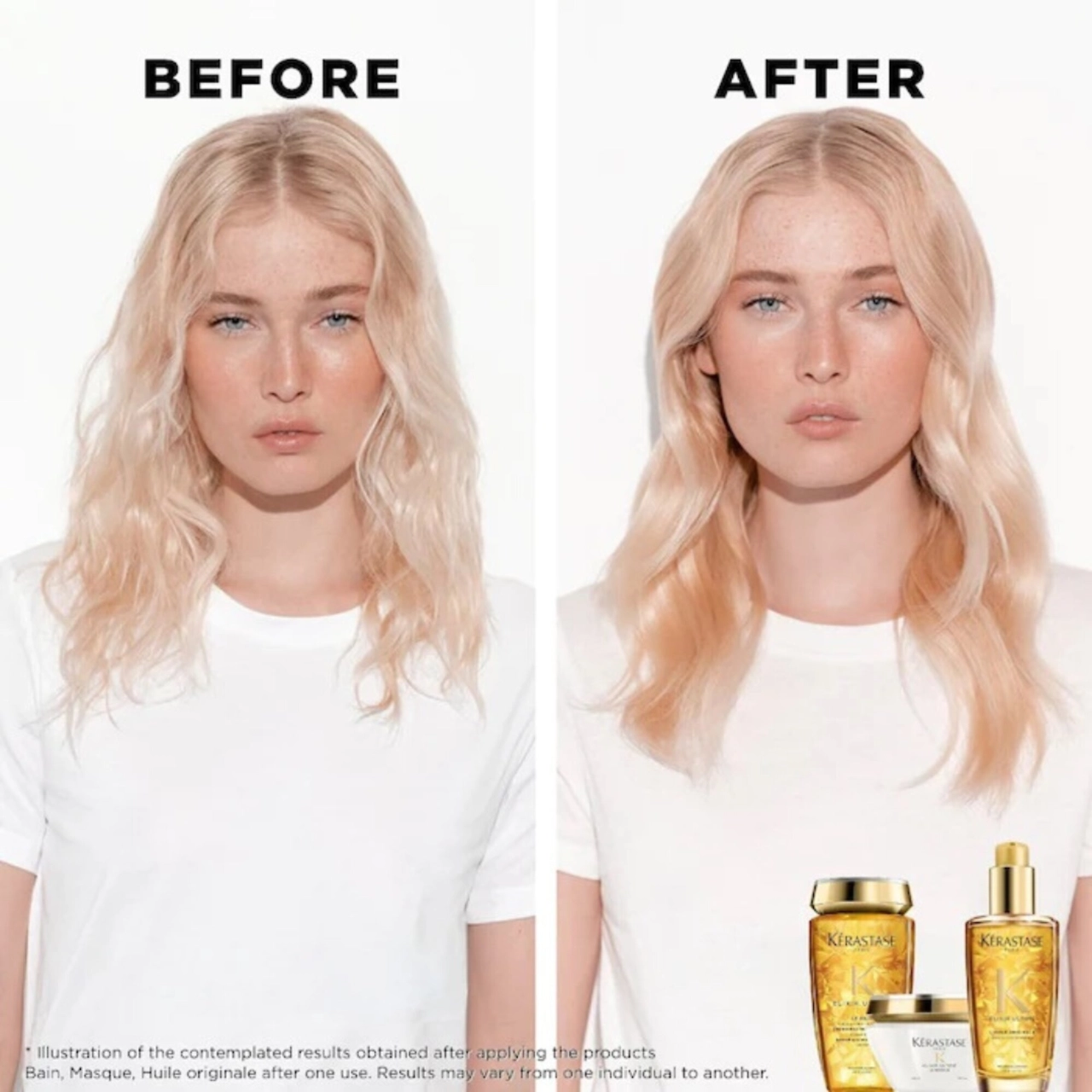 Kérastase Elixir Ultime Hydrating Hair Oil Serum Duo for Damage, Frizz, and Dryness - High Shine Finish - All Hair Types - Image 2