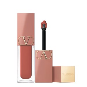 Valentino Liquirosso 2 in 1 Soft Matte Liquid Lipstick & Blush Color 110A Into The Nude - Nude Mauve
