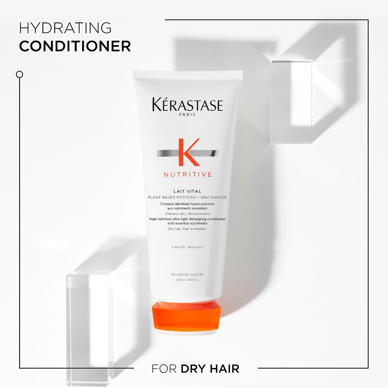 Kérastase Nutritive Hydrating Conditioner for Dry Hair - 6.8 oz / 200 ml - Increases Shine - Niacinamide - Image 4