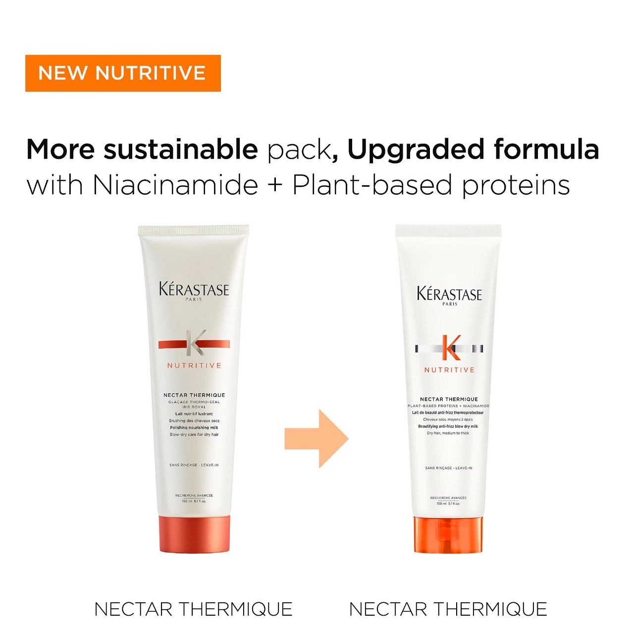 Kérastase Nutritive Heat Protecting Styling Cream for Dry Hair 5.1 oz / 150 ml - Image 4