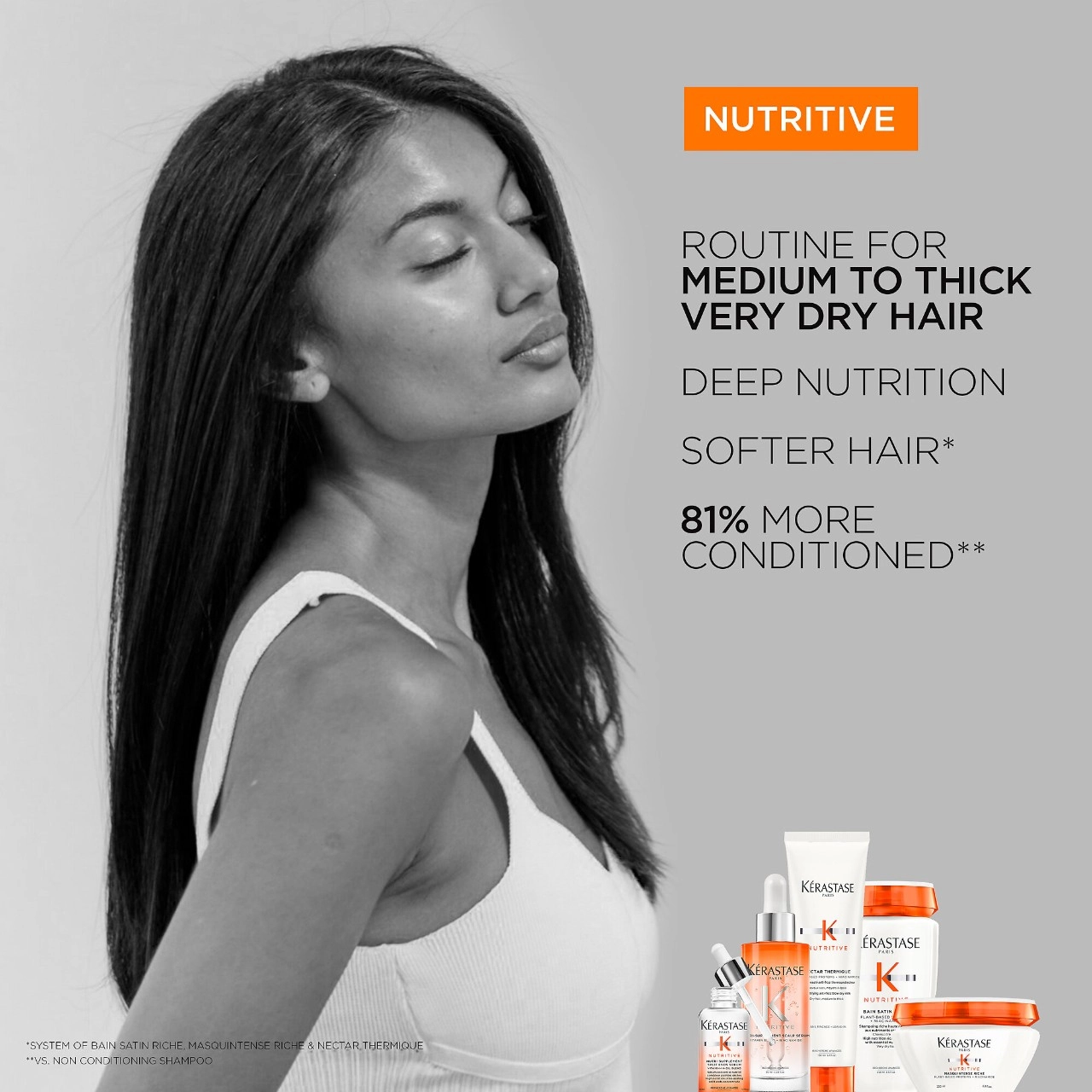 Kérastase Nutritive Heat Protecting Styling Cream for Dry Hair 5.1 oz / 150 ml - Image 9