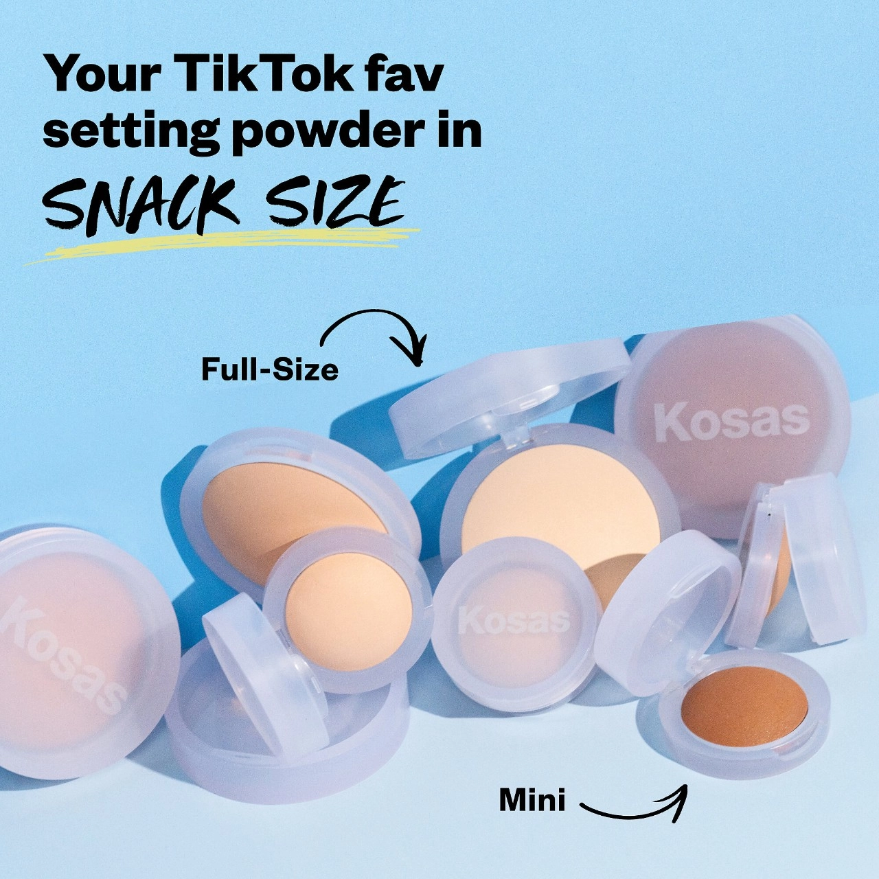 Kosas Cloud Set Baked Setting & Smoothing Talc-Free Vegan Powder - Silky Sheer Tan Deep - Image 8