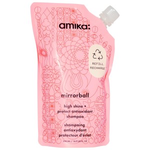 Amika Mirrorball High Shine + Protect Antioxidant Shampoo 16.9 oz / 500 ml Vegan Clean + Planet Positive